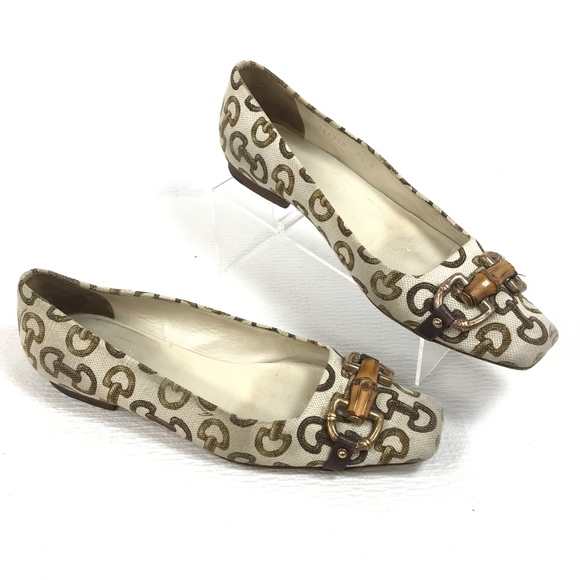Gucci Shoes - GUCCI Horsebit Bamboo Loafer Flats 100% Authentic